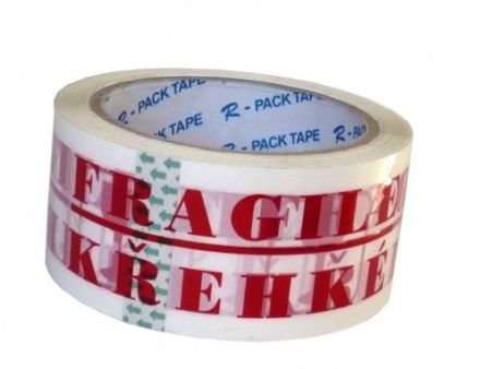 Lepicí páska s potiskem FRAGILE 48mm x 66m